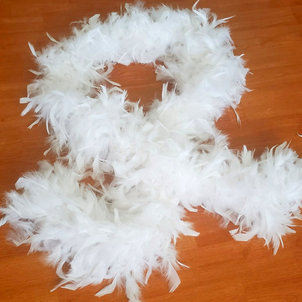 White Feather Boa